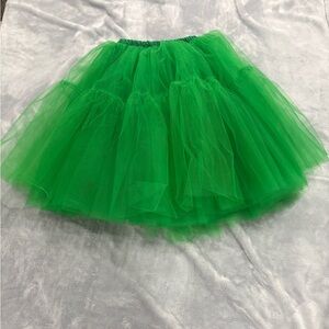 Elegant Green Tulle Skirt
